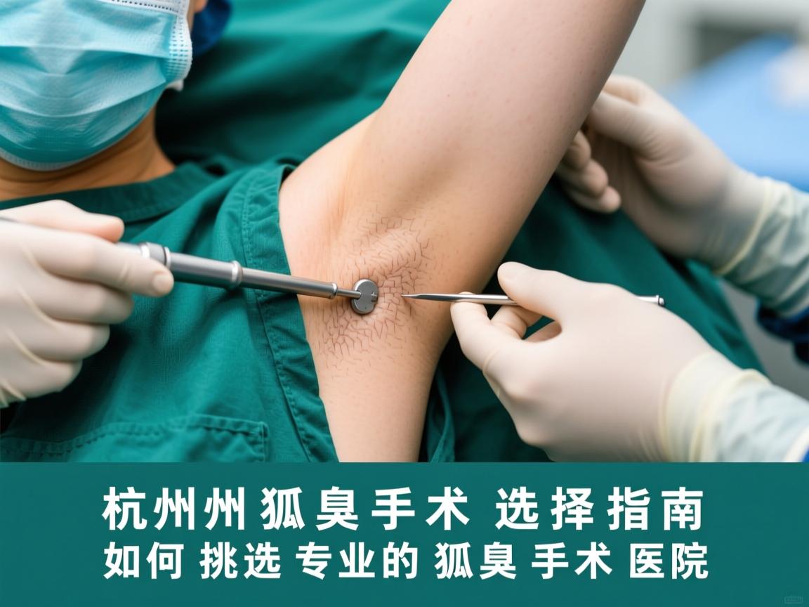 杭州狐臭手术选择指南，如何挑选专业的狐臭手术医院