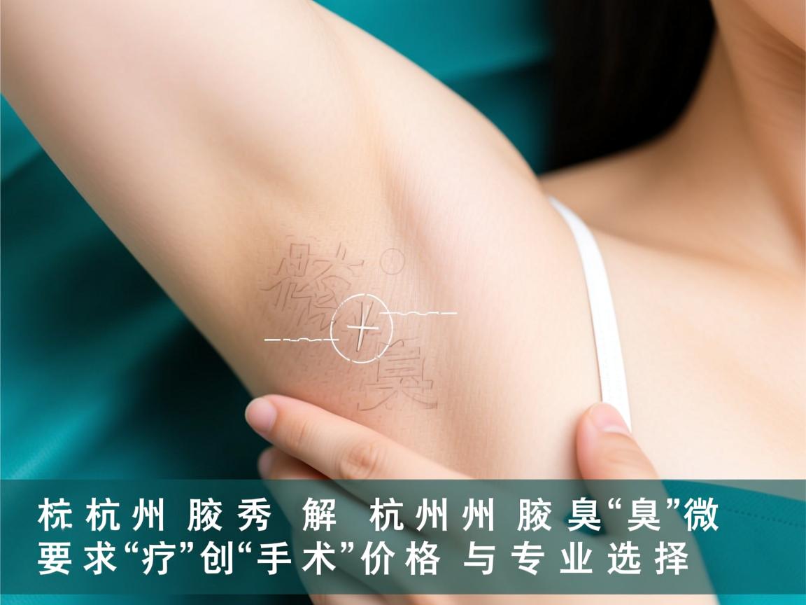 杭州腋秀解析，杭州腋臭微创手术价格与专业选择