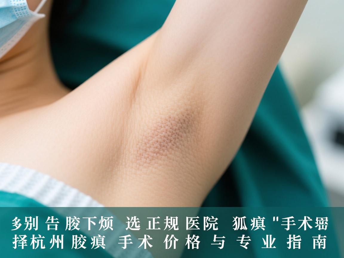 告别腋下烦恼，选择正规医院狐臭手术，杭州腋臭手术价格与专业指南