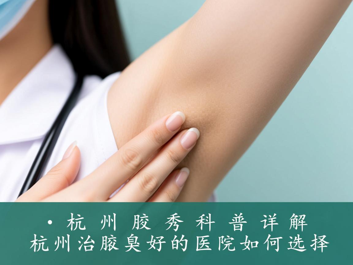 杭州腋秀科普，详解杭州治腋臭好的医院如何选择