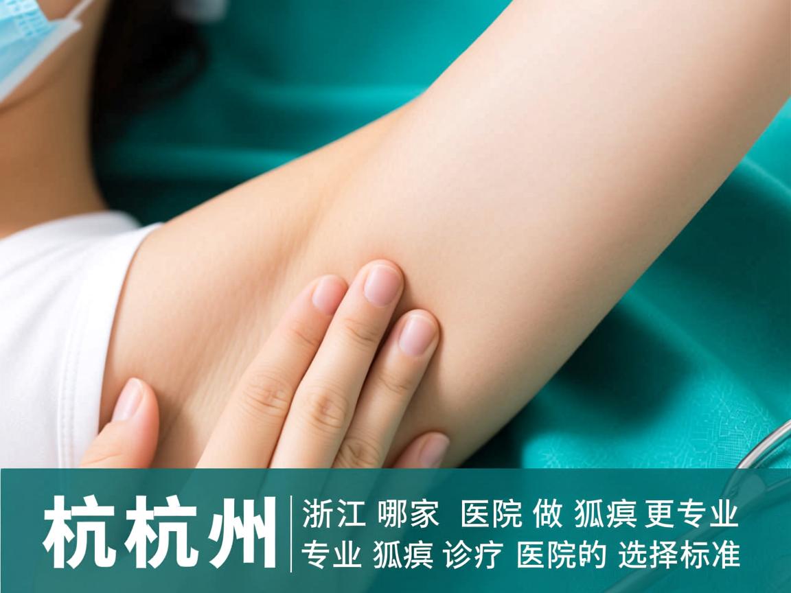 杭州腋秀解析，浙江哪家医院做狐臭更专业，专业狐臭诊疗医院的选择标准