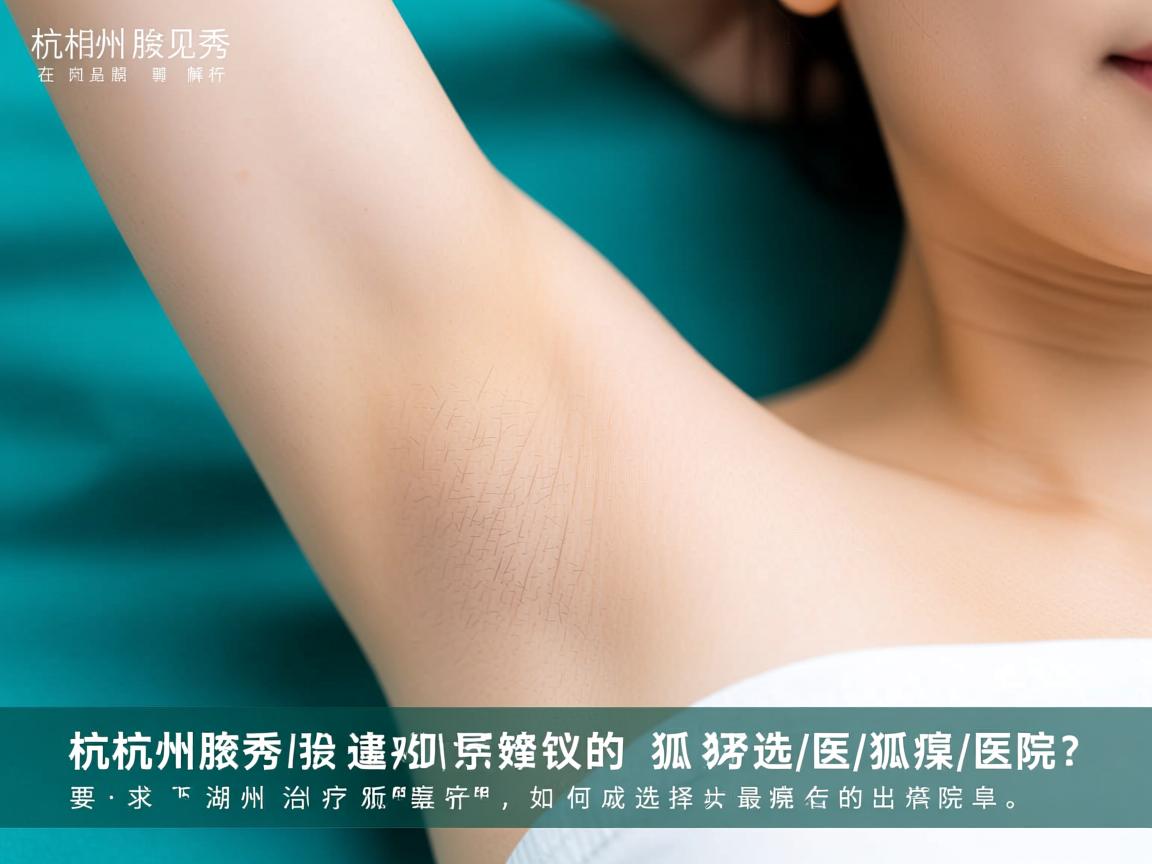 杭州腋秀解析，在湖州治疗狐臭，如何选择最好的狐臭医院？
