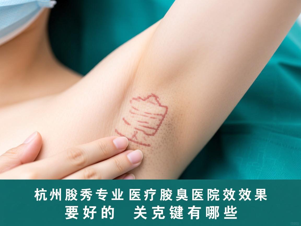 杭州腋秀解析，杭州专业腋臭医院效果好的关键有哪些