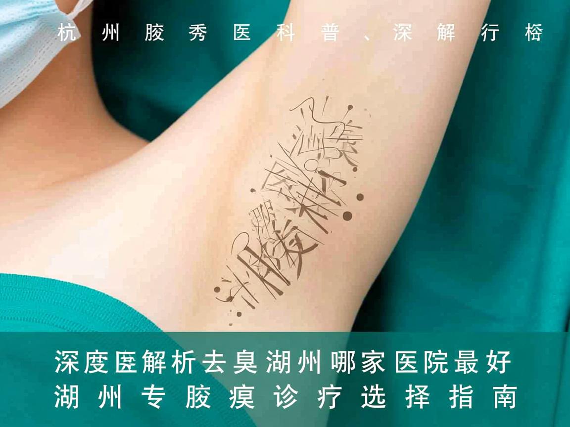 杭州腋秀医疗科普，深度解析去腋臭湖州哪家医院最好，湖州专业腋臭诊疗选择指南