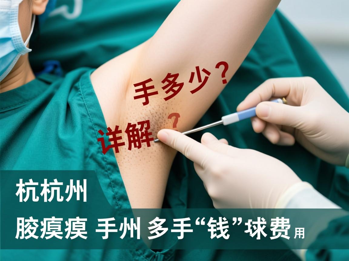 杭州腋臭手术多少钱？详解杭州腋臭手术费用