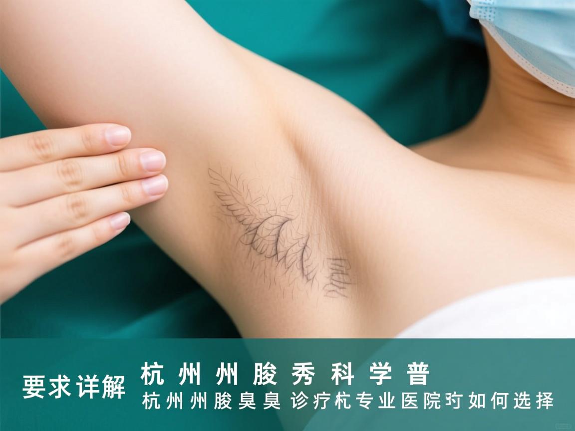 杭州腋秀科普，详解杭州腋臭诊疗，杭州专业医院如何选择