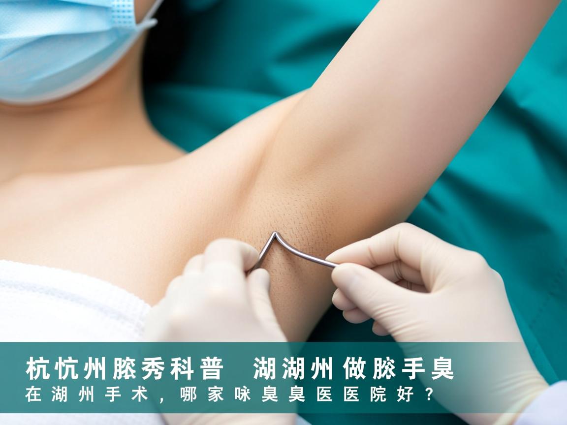 杭州腋秀科普，在湖州做腋臭手术，湖州哪家腋臭医院好？