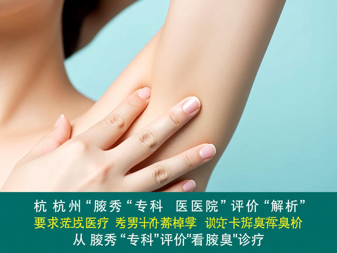 杭州腋秀专科医院评价解析,从腋秀专科评价看腋臭诊疗 杭州腋秀专科医院评价解析,从腋秀专科评价看腋臭诊疗