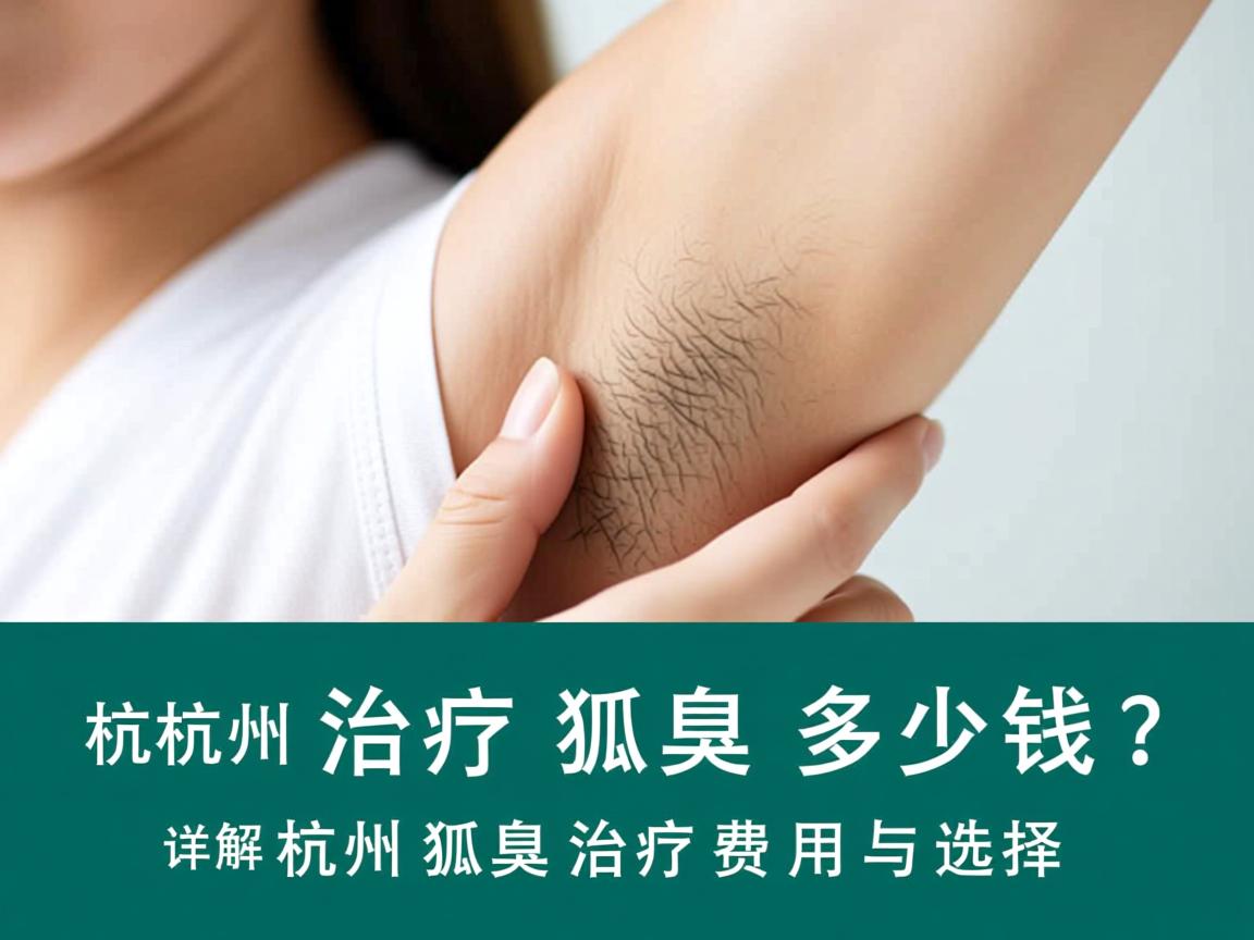 杭州治疗狐臭多少钱？详解杭州狐臭治疗费用与选择