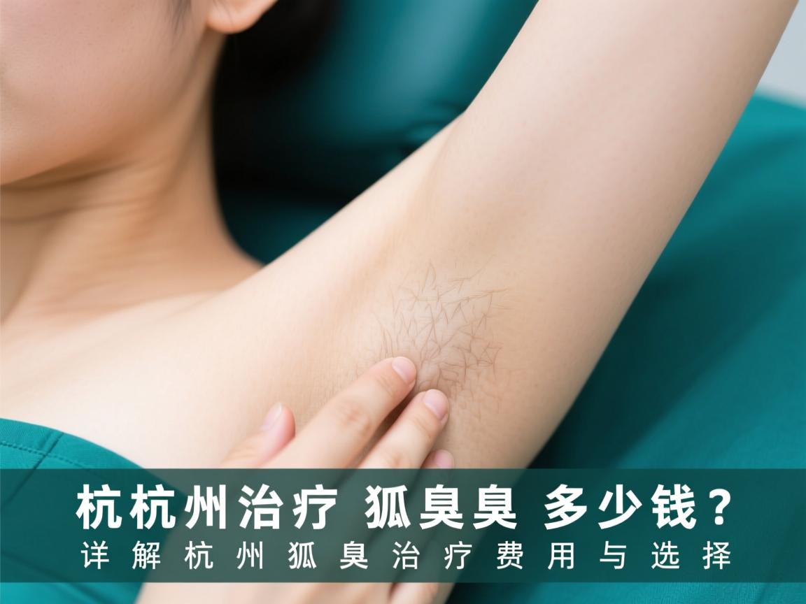 杭州治疗狐臭多少钱？详解杭州狐臭治疗费用与选择