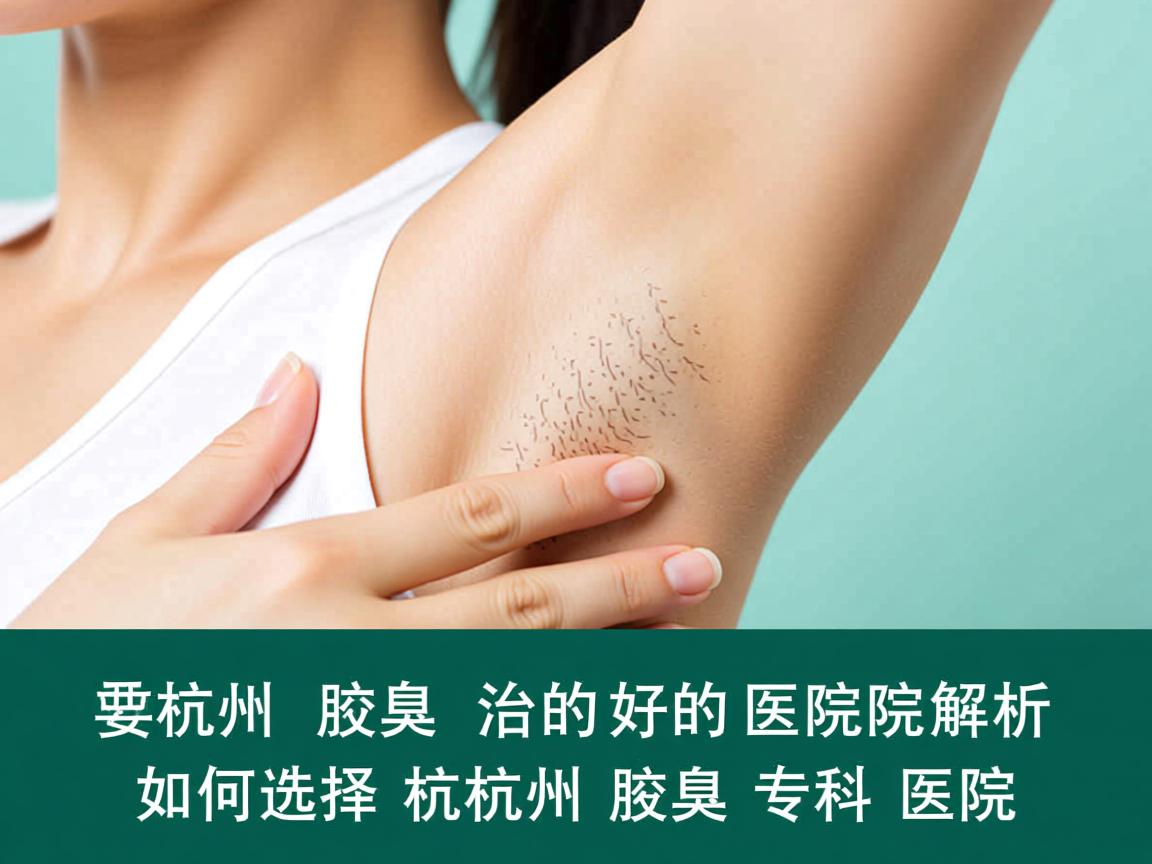 杭州腋臭治的好的医院解析，如何选择杭州腋臭专科医院