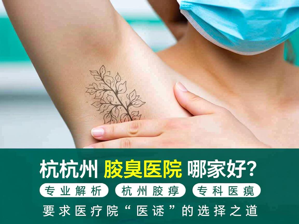 杭州腋臭医院哪家好？专业解析杭州腋臭专科医院的选择之道