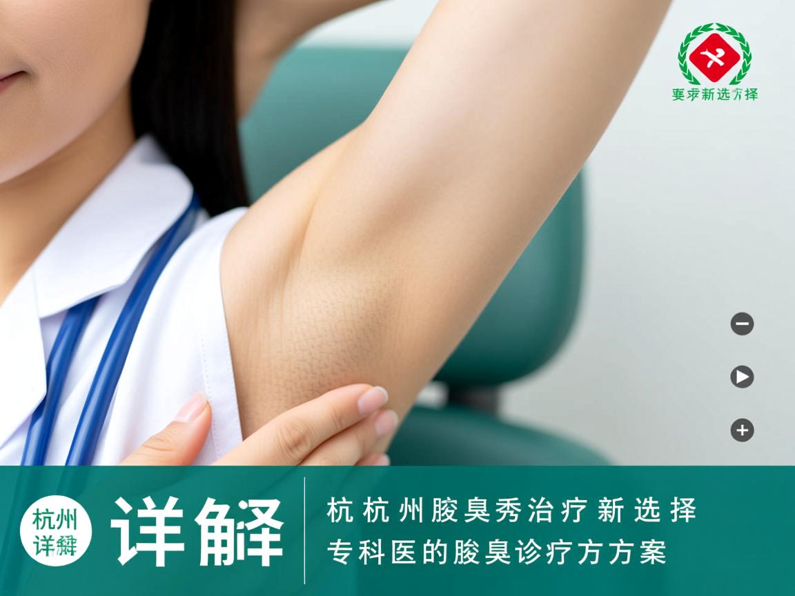 杭州腋臭治疗新选择,详解杭州腋秀专科的腋臭诊疗方案 杭州腋臭治疗新选择,详解杭州腋秀专科的腋臭诊疗方案