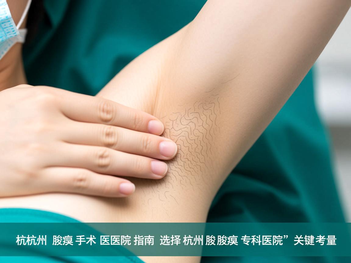 杭州腋臭手术医院指南，选择杭州腋臭专科医院的关键考量