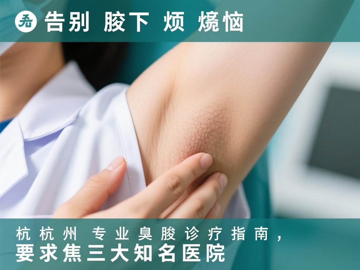 告别腋下烦恼,杭州专业腋臭诊疗指南,聚焦三大知名医院 告别腋下烦恼,杭州专业腋臭诊疗指南,聚焦三大知名医院