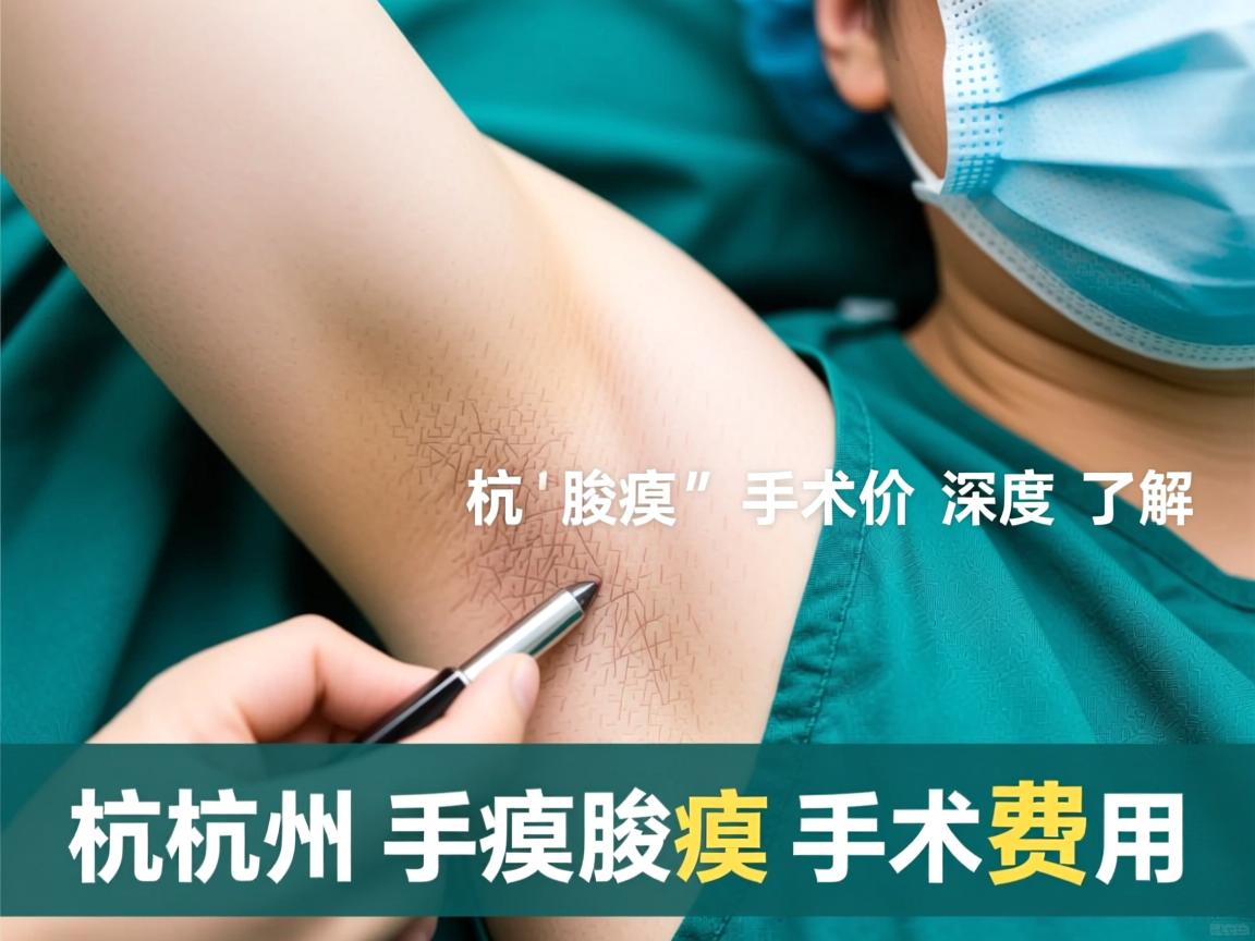 杭州腋臭手术价格解析，深度了解杭州腋臭手术费用