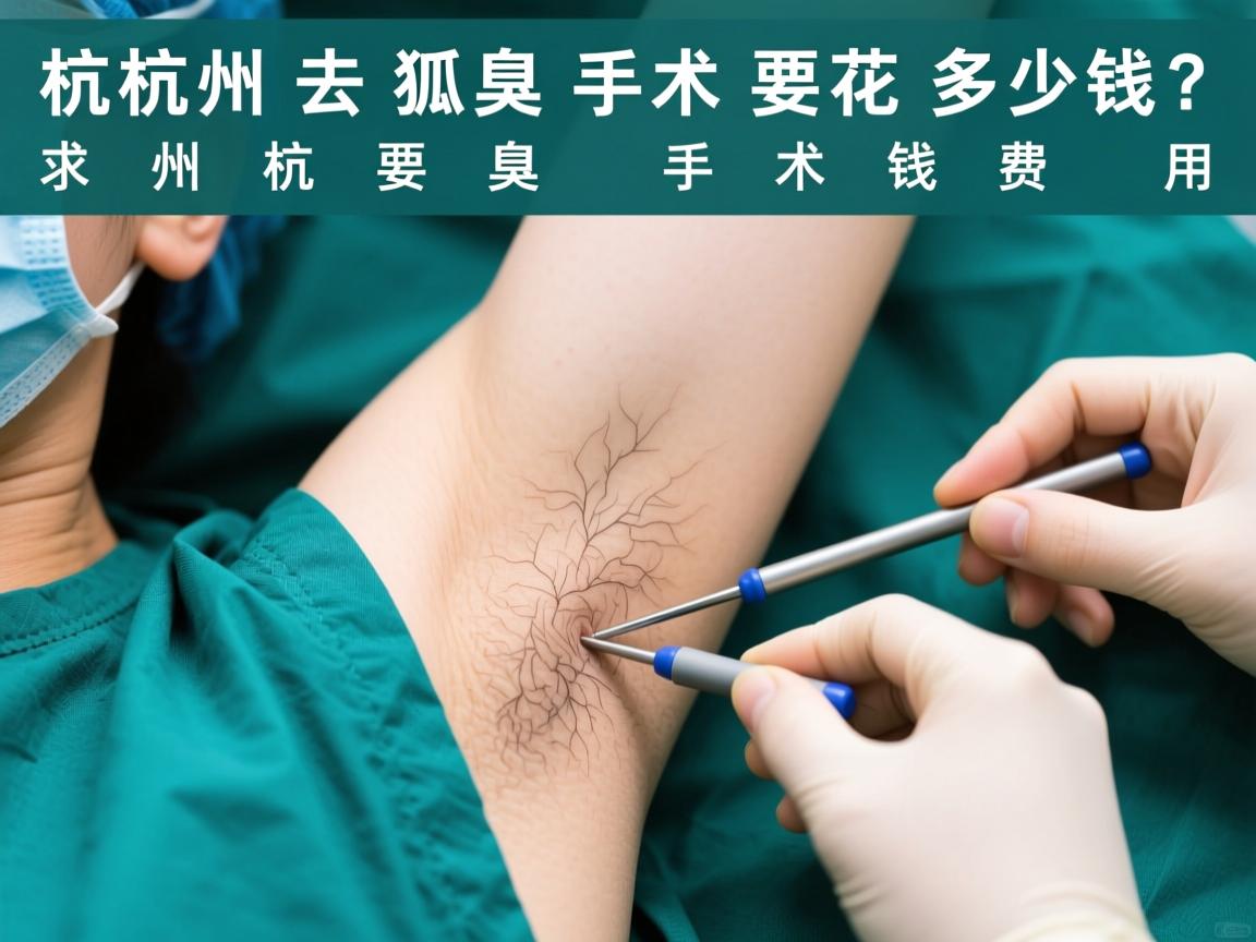 杭州去狐臭手术要花多少钱？详解杭州狐臭手术费用
