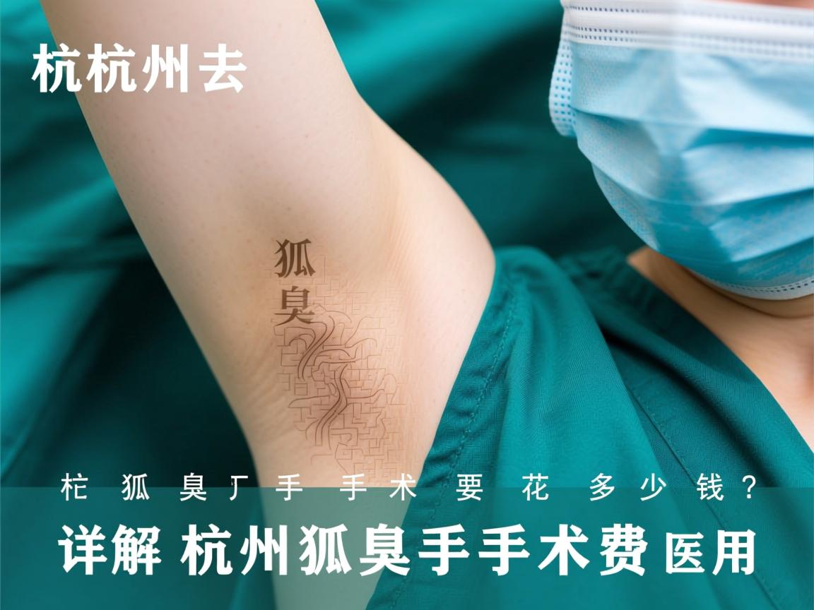 杭州去狐臭手术要花多少钱？详解杭州狐臭手术费用