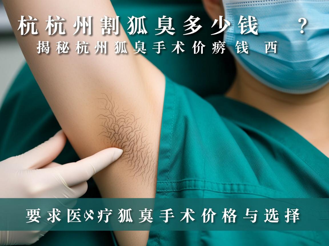 杭州割狐臭多少钱?揭秘杭州狐臭手术价格与选择 杭州割狐臭多少钱?揭秘杭州狐臭手术价格与选择