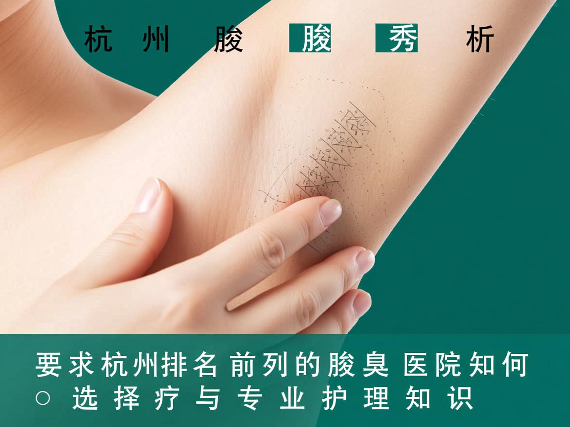杭州腋秀解析,杭州排名前列的腋臭医院如何选择与专业护理知识 杭州腋秀解析,杭州排名前列的腋臭医院如何选择与专业护理知识