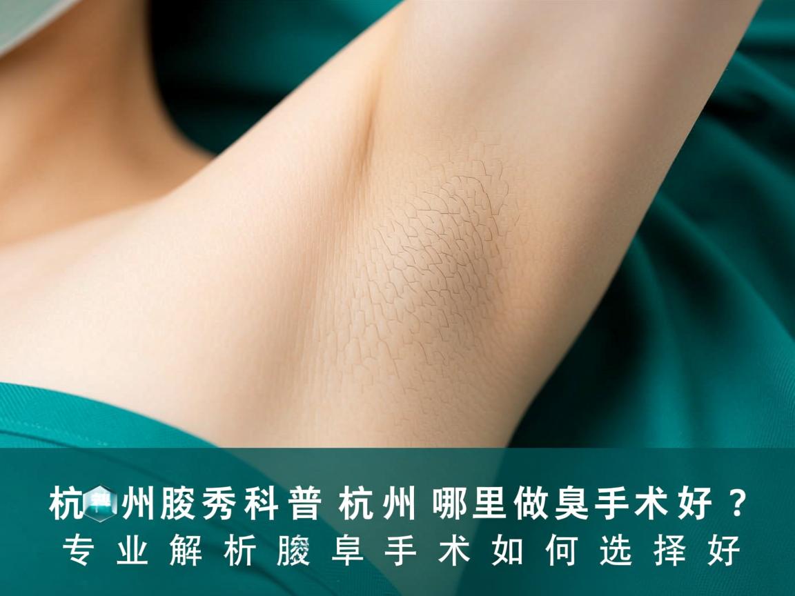 杭州腋秀科普，杭州哪里做腋臭手术好？专业解析腋臭手术如何选择好