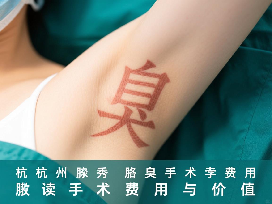 杭州腋秀腋臭手术费用解析,专业解读腋臭手术费用与价值 杭州腋秀腋臭手术费用解析,专业解读腋臭手术费用与价值