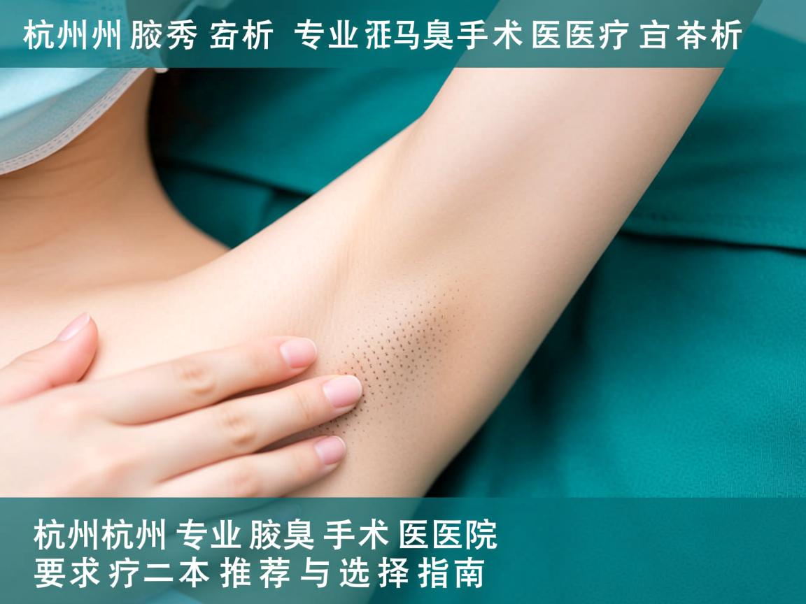 杭州腋秀解析,杭州专业腋臭手术医院推荐与选择指南 杭州腋秀解析,杭州专业腋臭手术医院推荐与选择指南