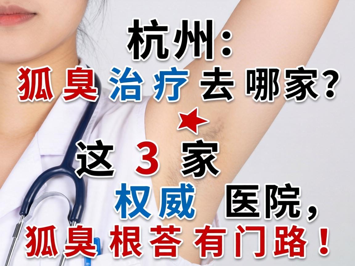 杭州狐臭治疗去哪家？这3家权威医院，狐臭根治有门路！