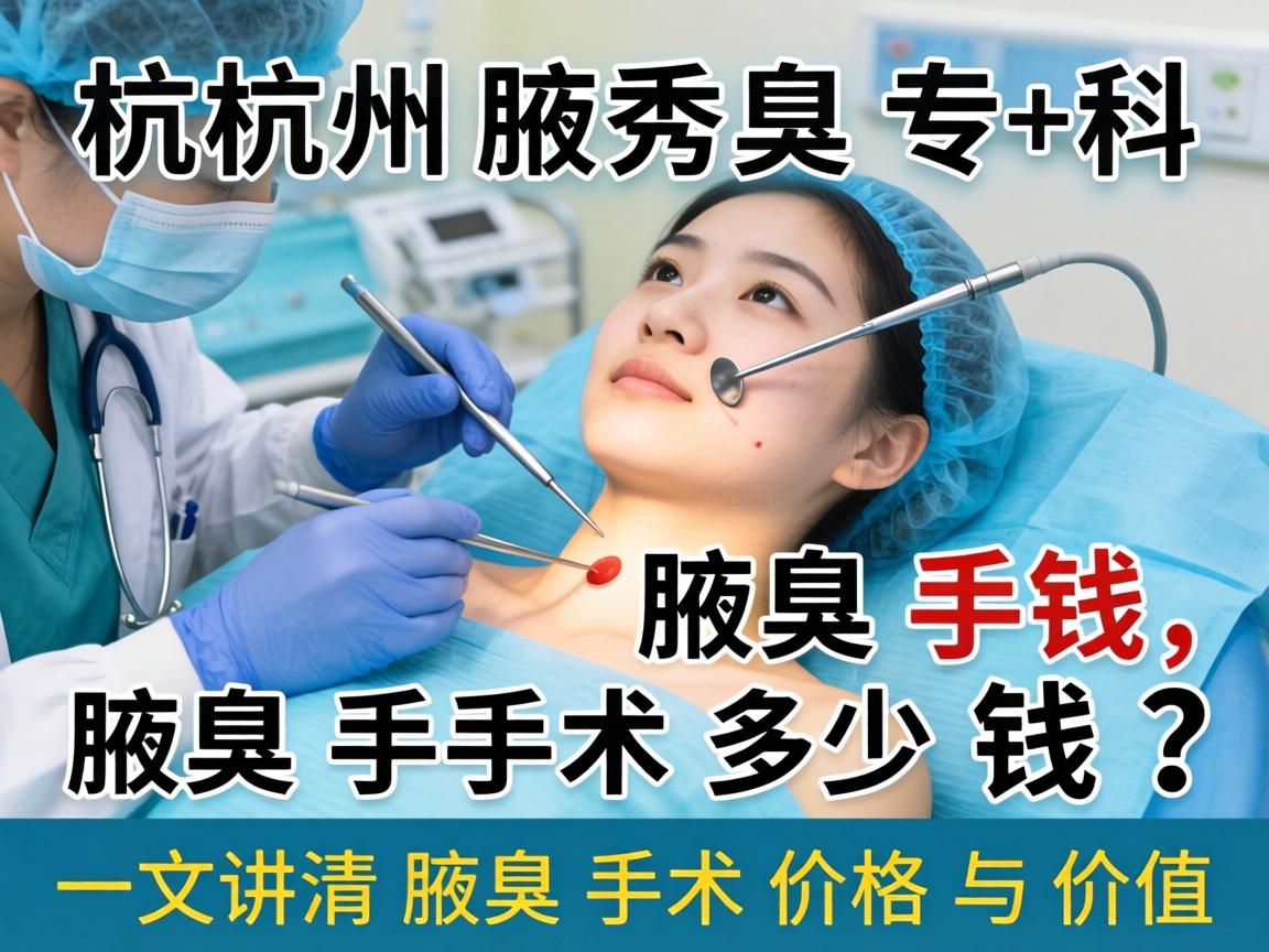 杭州腋秀腋臭专科,腋臭手术多少钱?一文讲清腋臭手术价格与价值 杭州腋秀腋臭专科,腋臭手术多少钱?一文讲清腋臭手术价格与价值