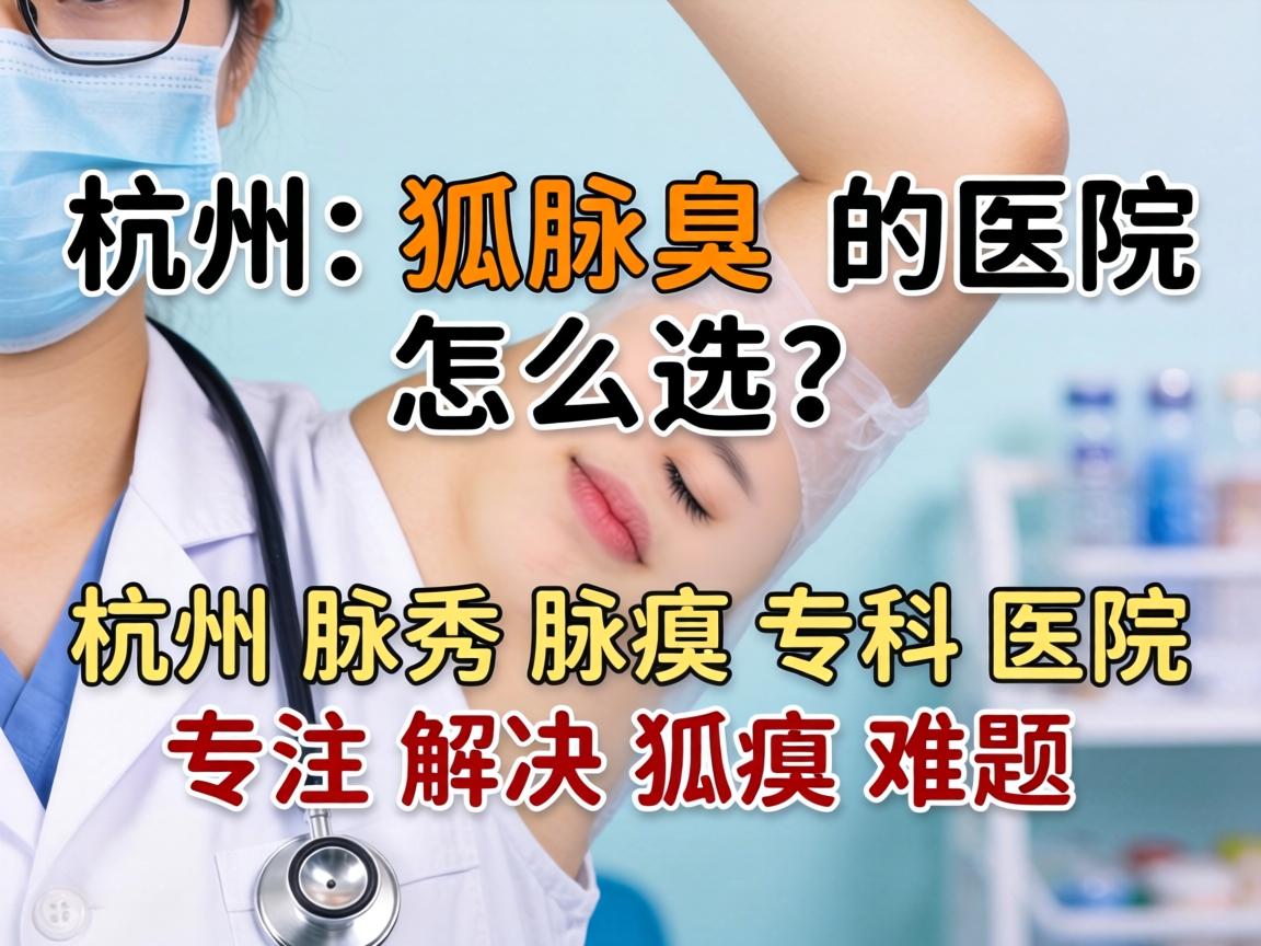 杭州狐臭医院怎么选？杭州腋秀腋臭专科医院专注解决狐臭难题