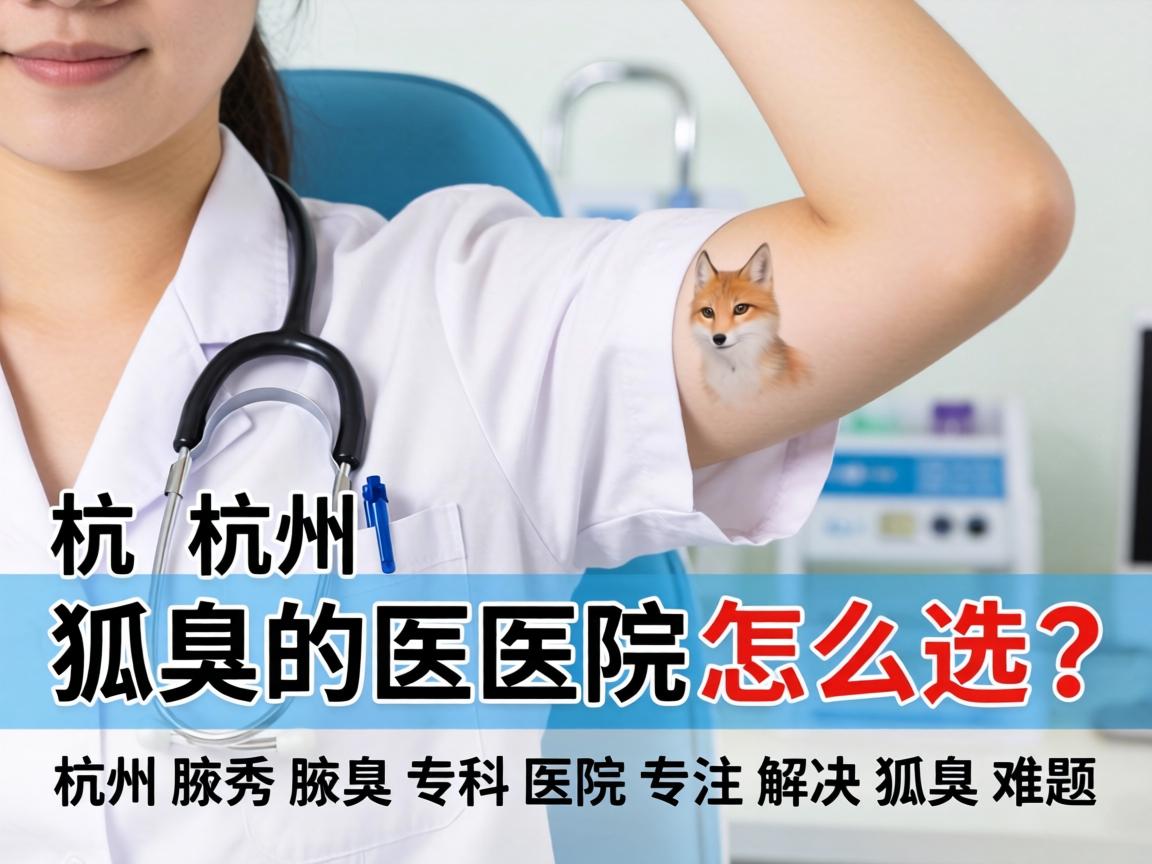 杭州狐臭医院怎么选？杭州腋秀腋臭专科医院专注解决狐臭难题
