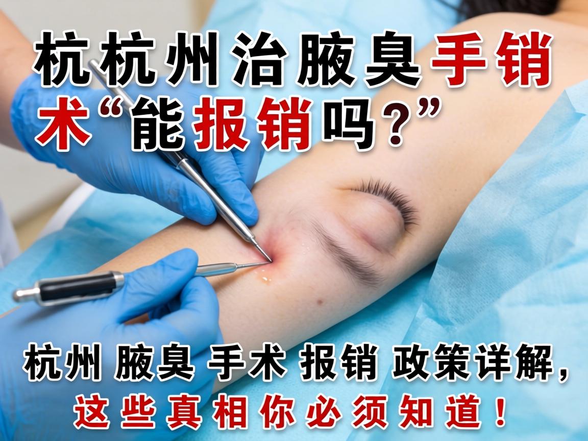 杭州治腋臭手术能报销吗？杭州腋臭手术报销政策详解，这些真相你必须知道！
