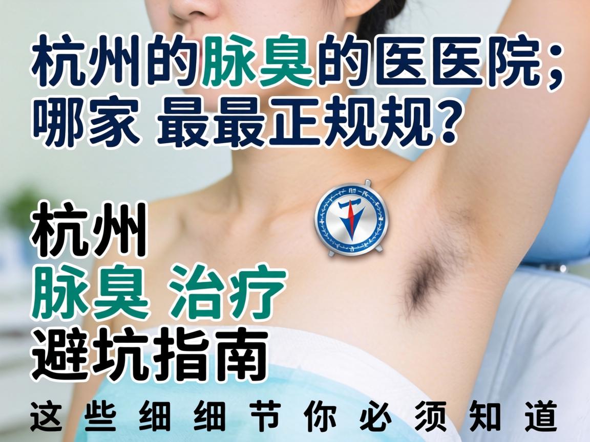 杭州腋臭医院哪家最正规？杭州腋臭治疗避坑指南，这些细节你必须知道