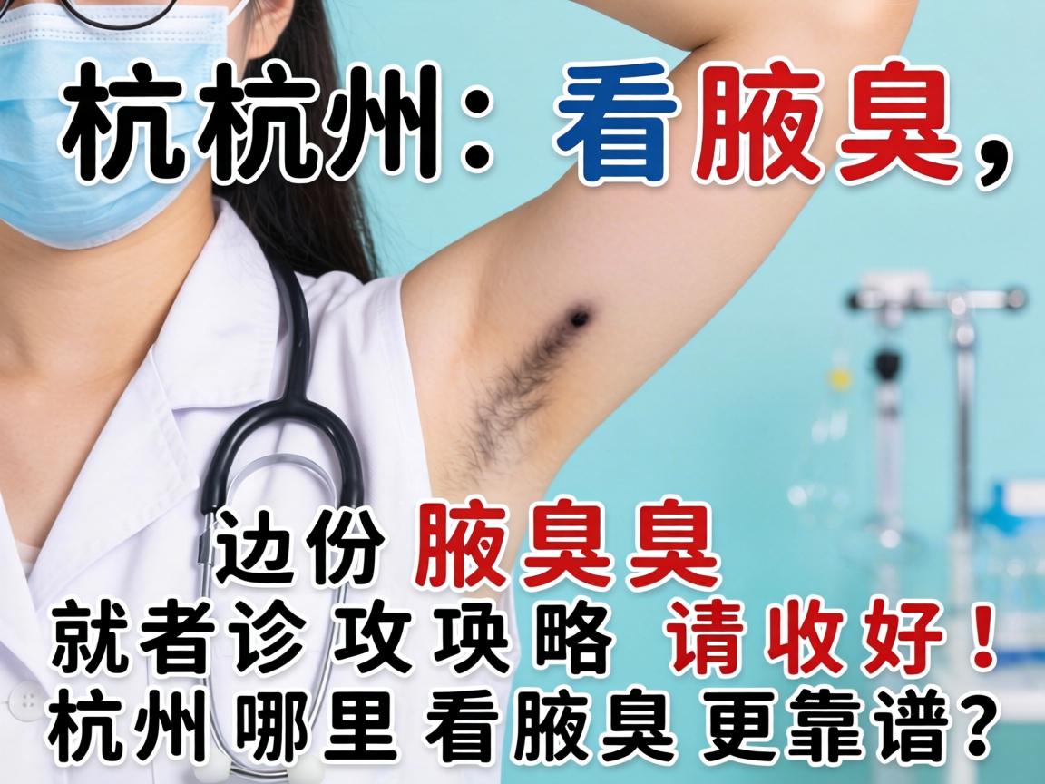 杭州看腋臭，这份腋臭就诊攻略请收好！杭州哪里看腋臭更靠谱？