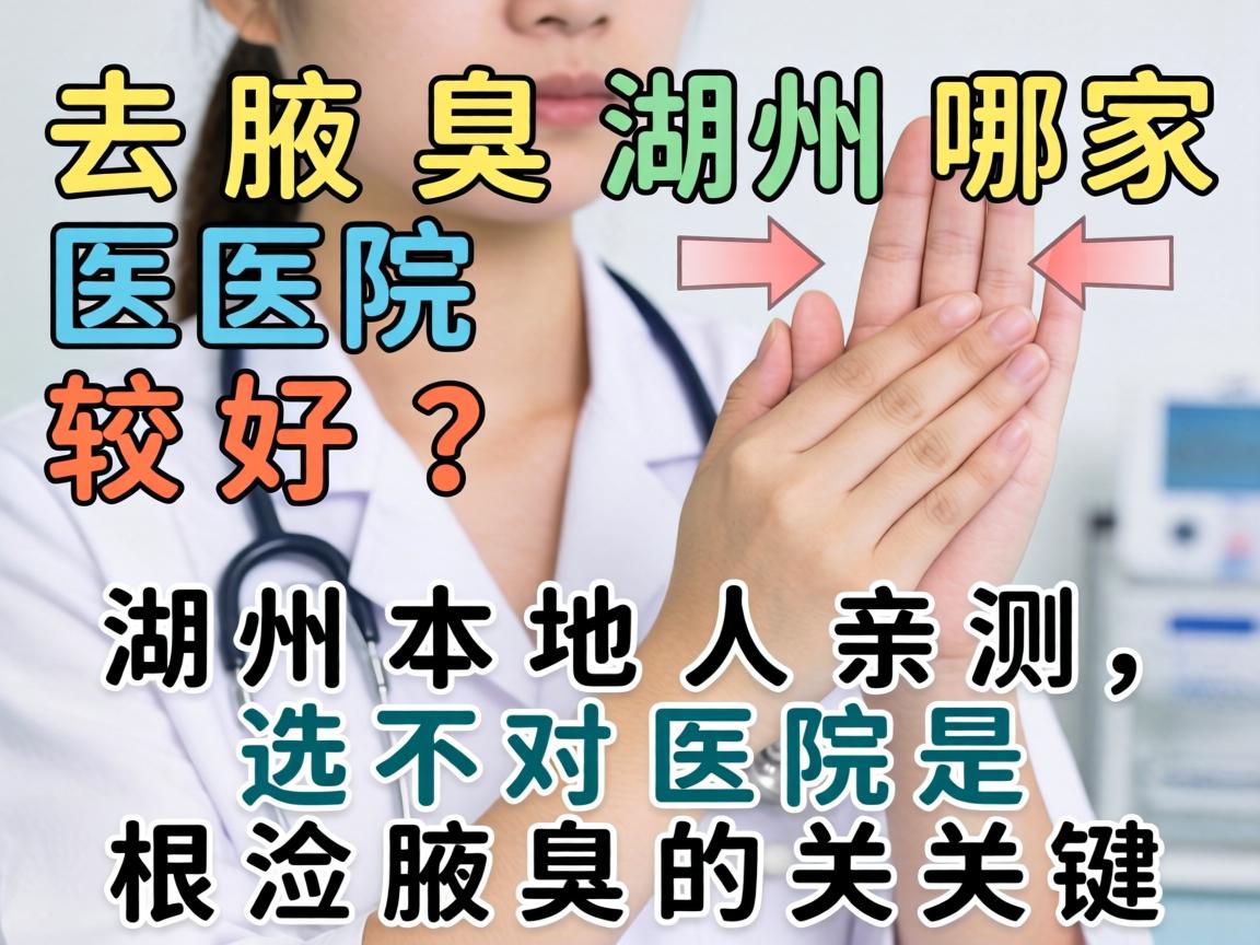 去腋臭湖州哪家医院较好？湖州本地人亲测，选对医院是根治腋臭的关键