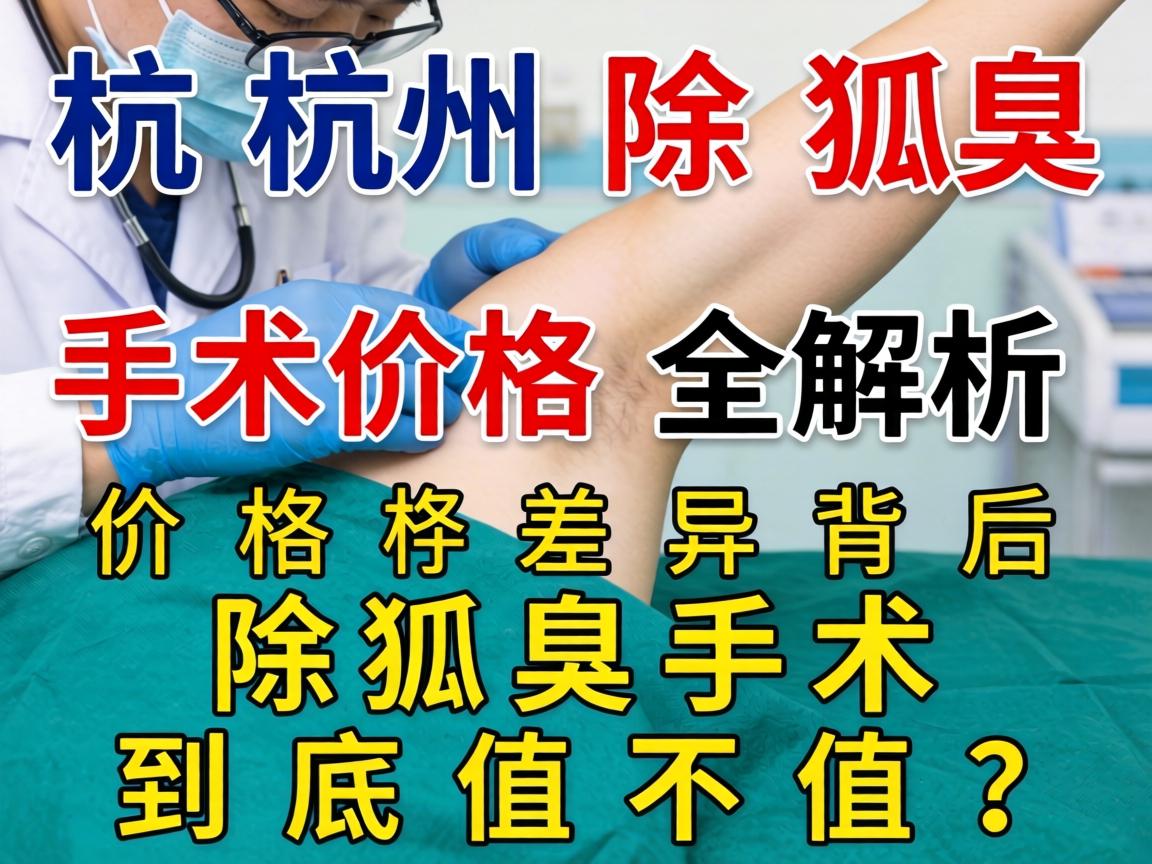 杭州除狐臭手术价格全解析，价格差异背后，除狐臭手术到底值不值？