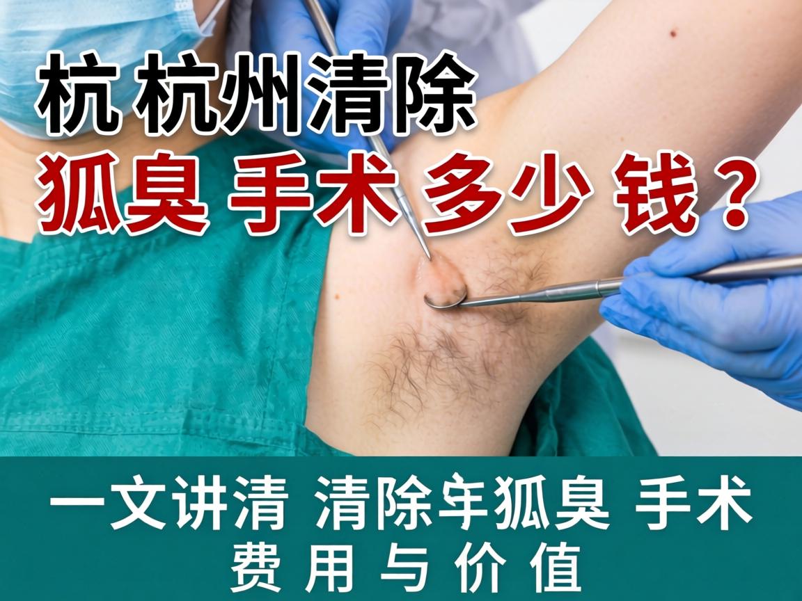 杭州清除狐臭手术多少钱？一文讲清清除狐臭手术费用与价值