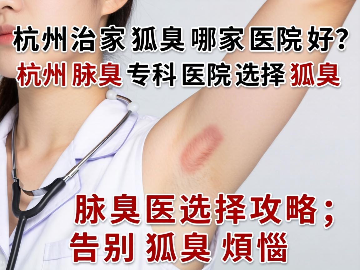 杭州治狐臭哪家医院好？杭州腋臭专科医院选择攻略，告别狐臭烦恼