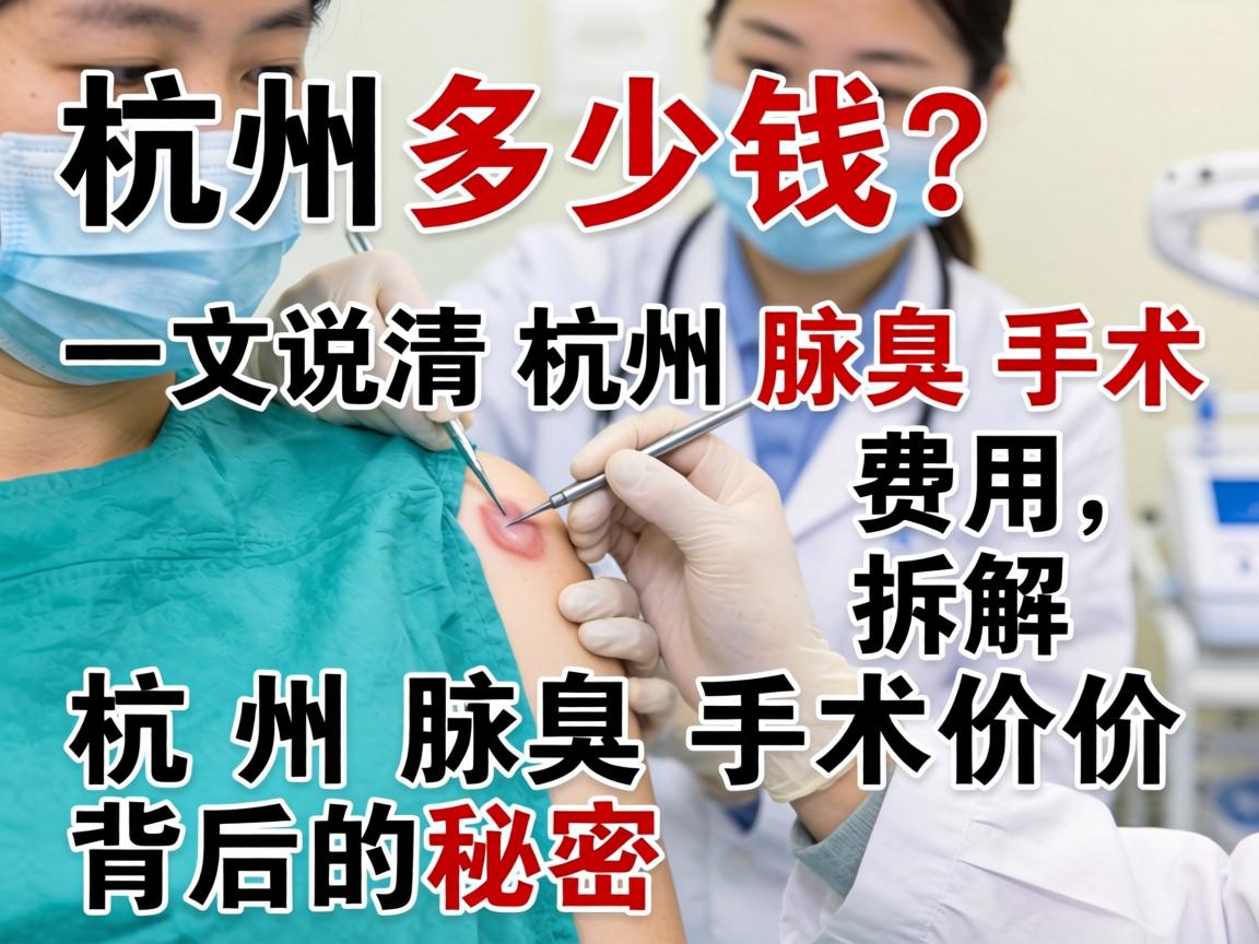 杭州腋臭手术多少钱？一文说清杭州腋臭手术费用，拆解杭州腋臭手术价格背后的秘密