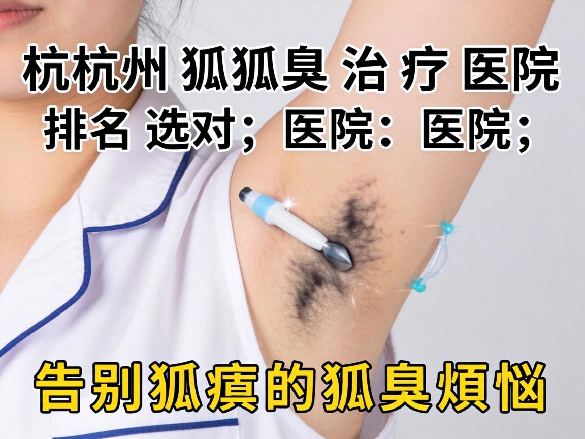 杭州狐臭治疗医院排名，选对医院，告别狐臭的狐臭烦恼
