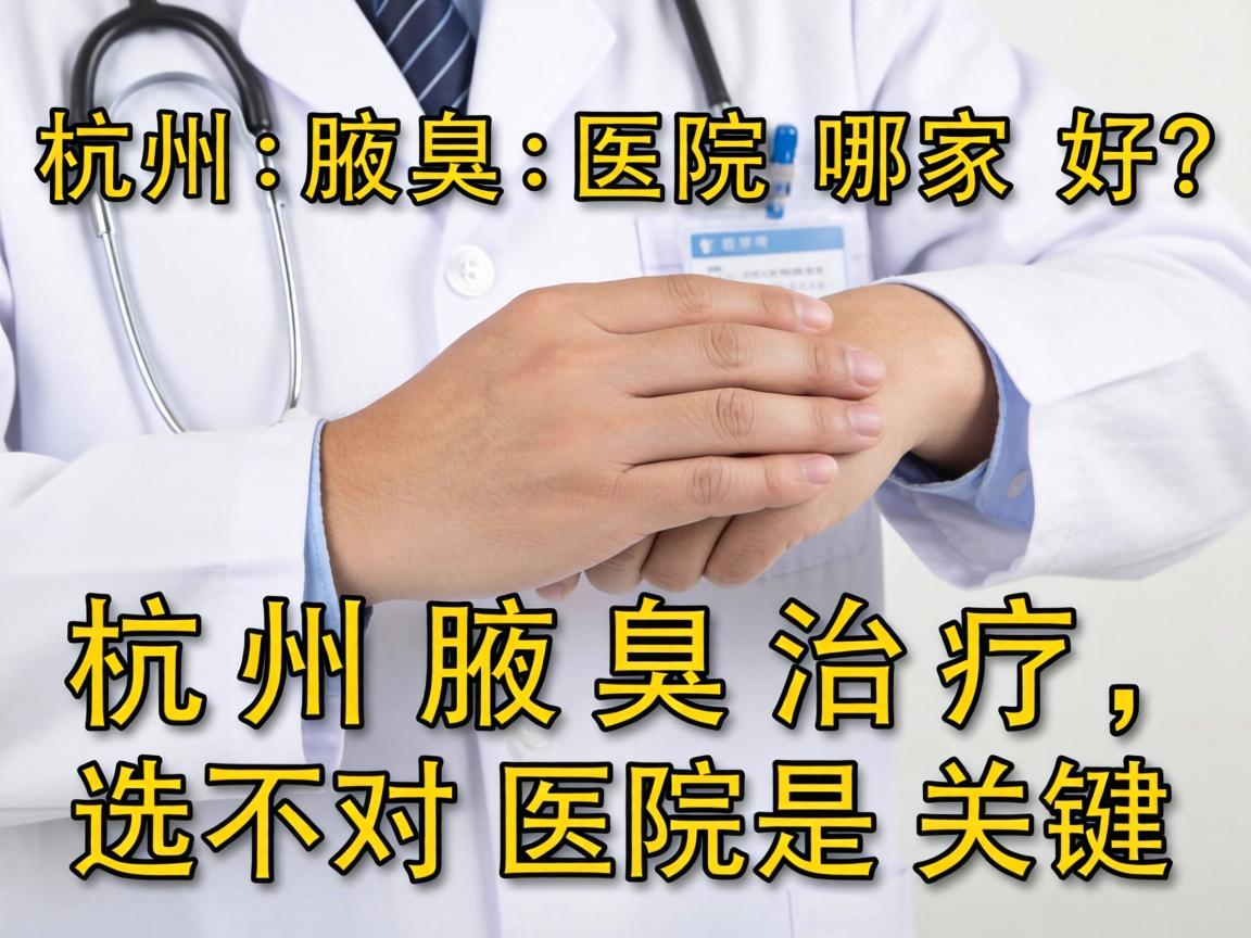 杭州腋臭医院哪家好？杭州腋臭治疗，选对医院是关键
