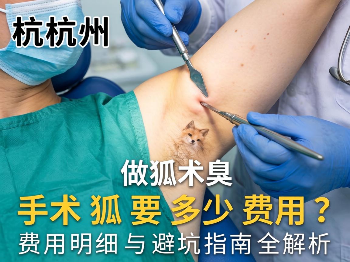 杭州做狐臭手术要多少费用？费用明细与避坑指南全解析
