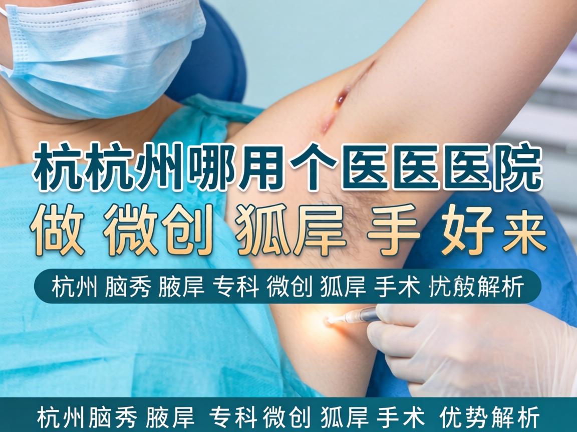 杭州哪个医院做微创狐臭手术好?杭州腋秀腋臭专科微创狐臭手术优势解析 杭州哪个医院做微创狐臭手术好?杭州腋秀腋臭专科微创狐臭手术优势解析