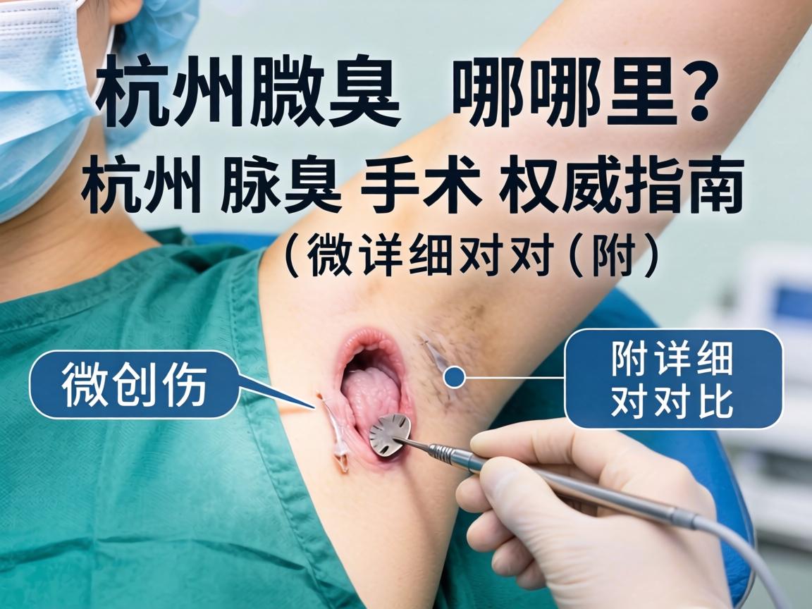 杭州腋臭微创手术哪里做？杭州腋臭手术权威指南（附详细对比）