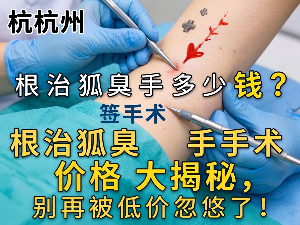 杭州根治狐臭手术多少钱？根治狐臭手术价格大揭秘，别再被低价忽悠了！