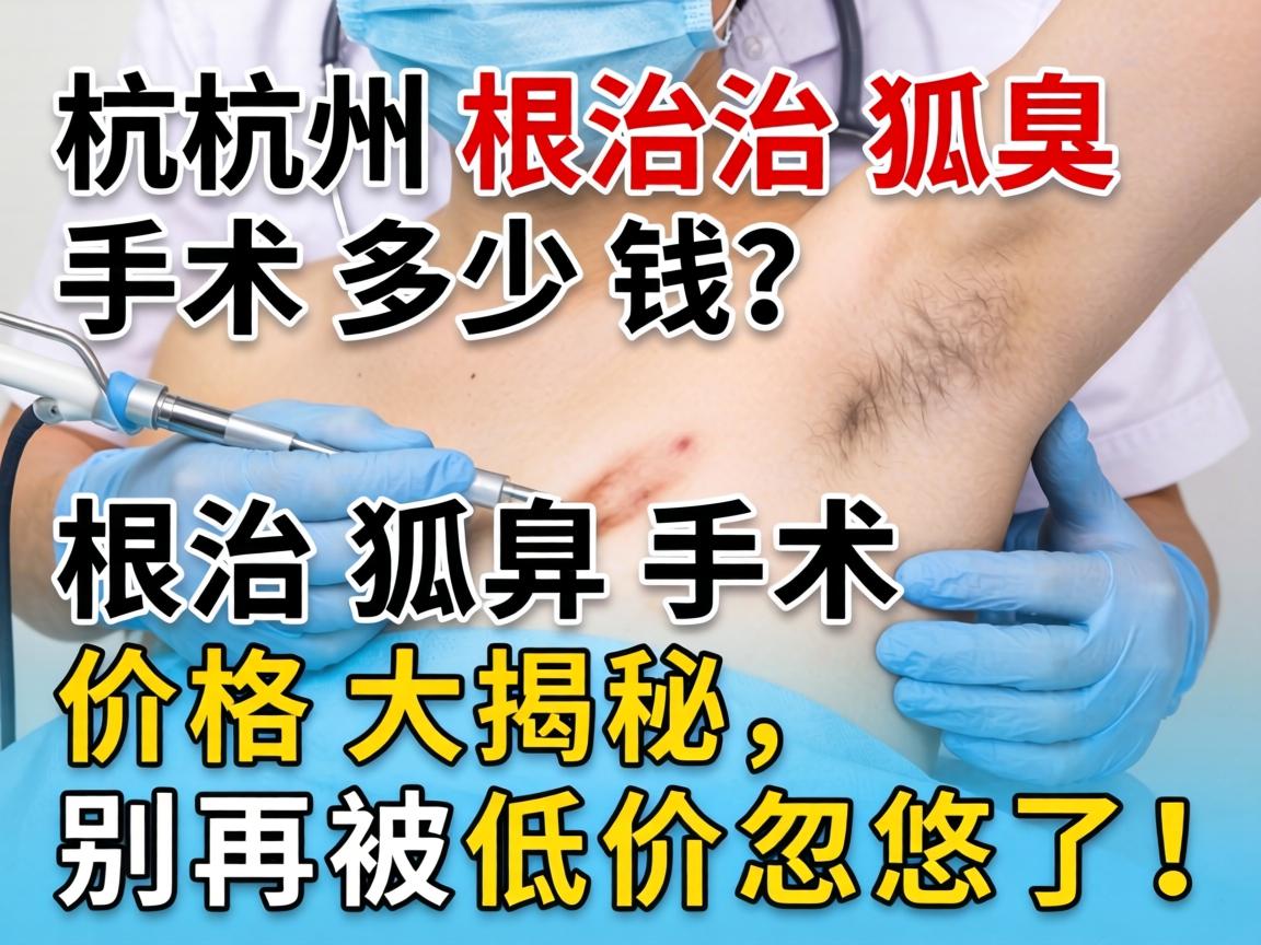 杭州根治狐臭手术多少钱？根治狐臭手术价格大揭秘，别再被低价忽悠了！