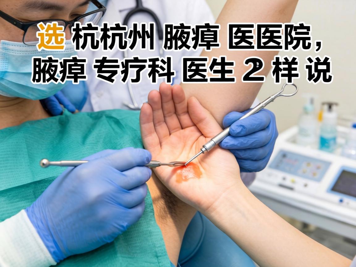 腋臭手术选杭州腋臭医院，腋臭专科医生这样说