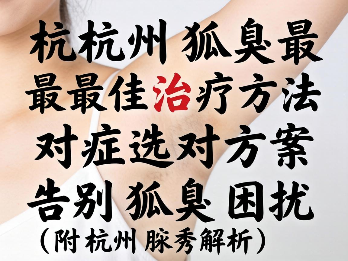 杭州狐臭最佳治疗方法，对症选对方案，告别狐臭困扰（附杭州腋秀解析）