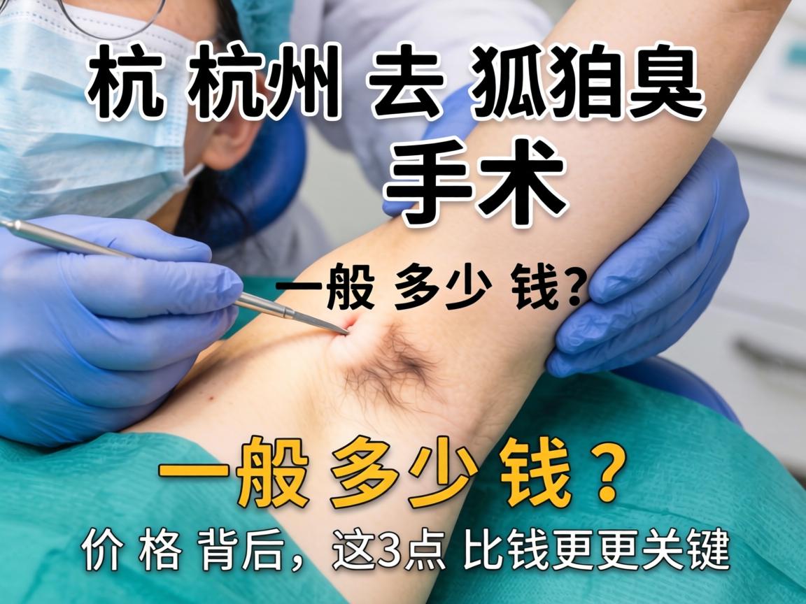 杭州去狐臭手术一般多少钱?价格背后,这3点比钱更关键 杭州去狐臭手术一般多少钱?价格背后,这3点比钱更关键