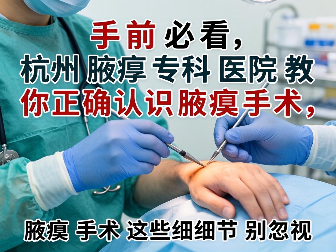 腋臭手术前必看，杭州腋臭专科医院教你正确认识腋臭手术，腋臭手术这些细节别忽视